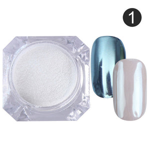 BORN PRETTY Mirror Nail Glitter Pigment Powder 1g Gold Blue Purple Dust Manicure Nail Art Glitter Chrome Powder Decorations